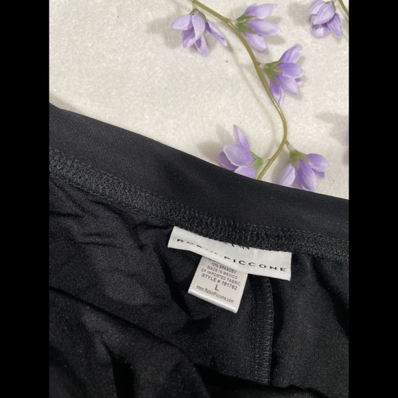 NEW $86 Robin Piccone Kate High Waist‎ Bikini Bottoms in Black [SZ Large ] - Picture 8 of 12